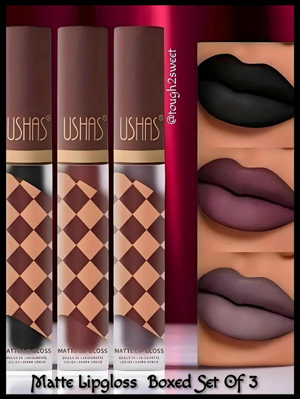 🆕️CHOCOLATE MATTE LIQUID LIPSTICK SET ALL DAY WEAR & ANTI SMUDGING